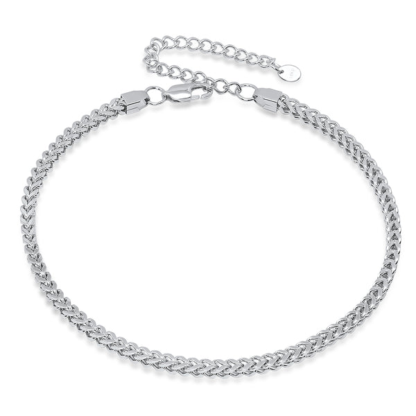 Micro Franco Choker - White Gold