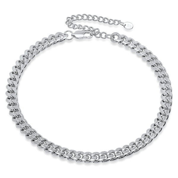 Micro Miami Choker - White Gold