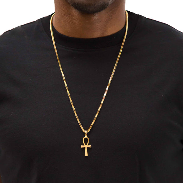 Micro Ankh Necklace