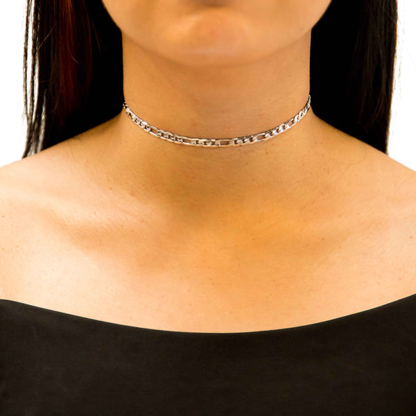 Micro Modella Choker - White Gold