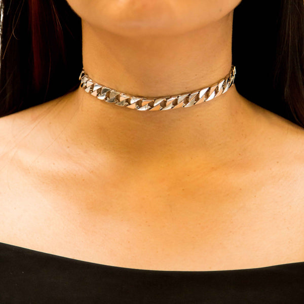 Zeta Choker - White Gold