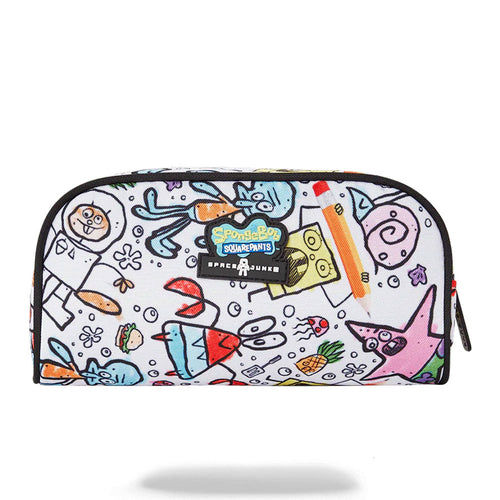 Space Junk Spongebob Hand Drawn Character Pencil Pouch A