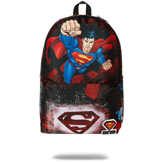 Space Junk Superman Graffiti Wall Backpack A