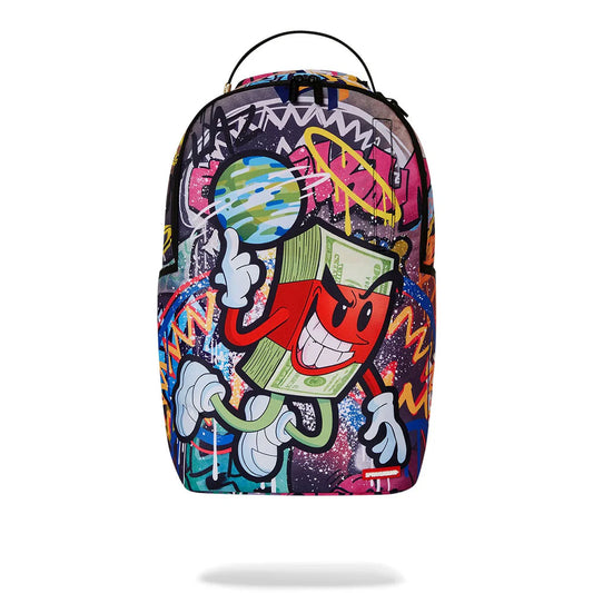 Sprayground Money Makes the World Go Round DLXR Backpack A