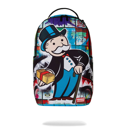 Sprayground Monopoly Man Sprayed Board DLXR Backpack A