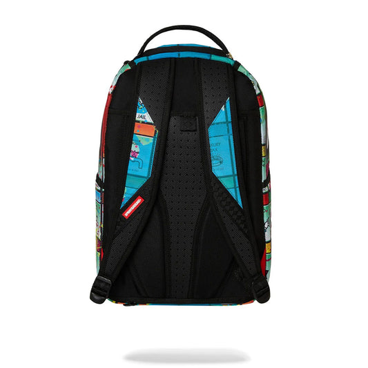 Sprayground Monopoly Man Sprayed Board DLXR Backpack B