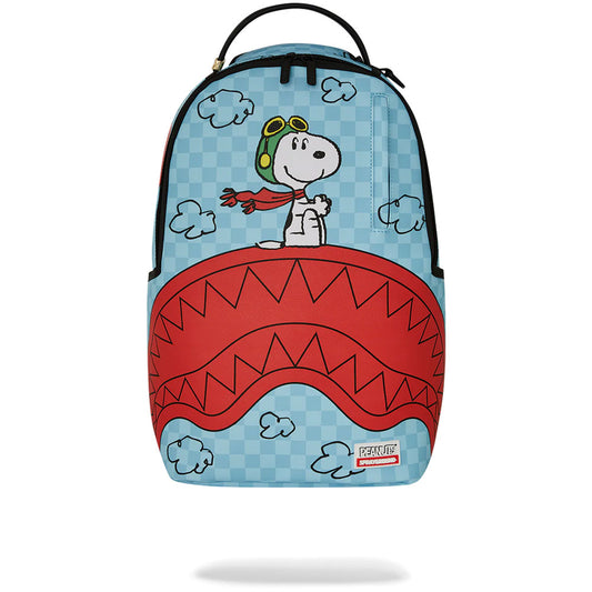 Sprayground Peanuts Snoopy Pilot Shark DLXSV Backpack A