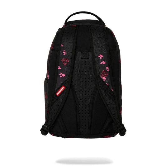 Sprayground Pink Panther Paw Prints DLXR Backpack B