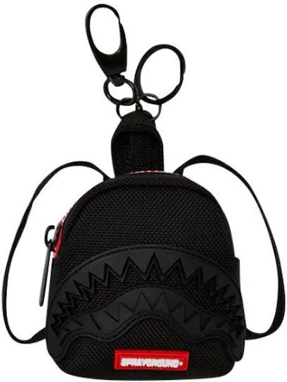 Sprayground Printed Zipper Shark Keychain