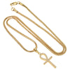 VESSO Micro CZ Diamond Ankh Necklace