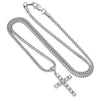 Vesso White Gold Diamond Cross Necklace